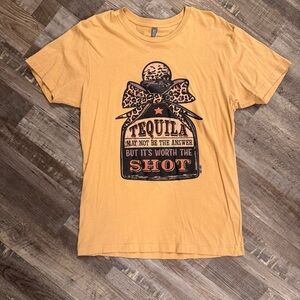 Tequila Graphic Tee Women’s Medium | Cotton Heritage Lightweight Shirt